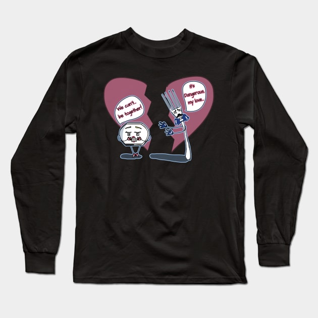 Dangerous Electrical Love Long Sleeve T-Shirt by Kyradem